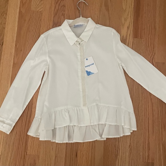 Dressy Blouse with gold accent - Picture 1 of 7